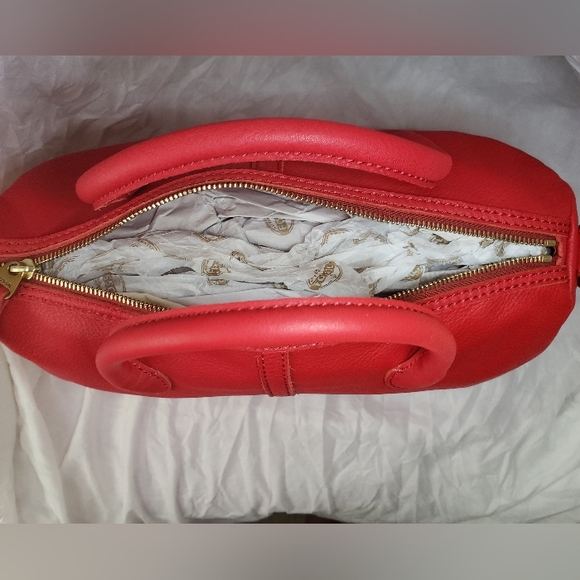 NWOT Fossil Boston Style Red Bag - Picture 3 of 6